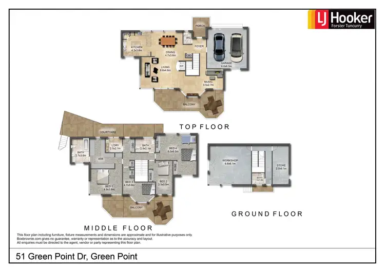 Floorplan of Homely house listing, 51 Green Point Drive, Green Point NSW 2428