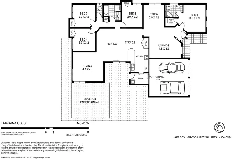 Floorplan of Homely house listing, 8 Marana Close, Nowra NSW 2541