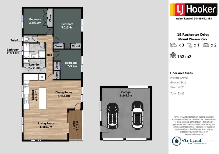 Floorplan of Homely house listing, 19 Rochester Drive, Mount Warren Park QLD 4207