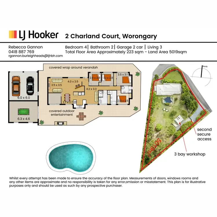 Floorplan of Homely house listing, 2 Charland Court, Worongary QLD 4213