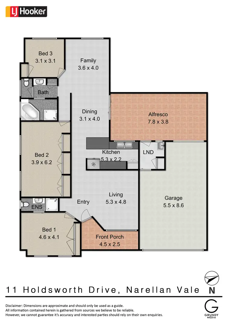Floorplan of Homely house listing, 11 Holdsworth Drive, Narellan Vale NSW 2567