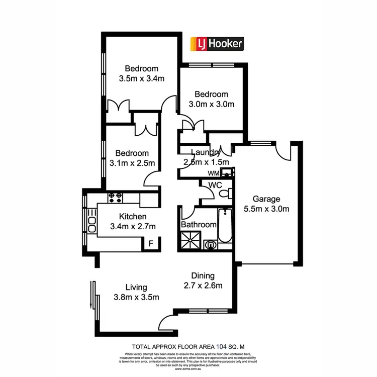 Floorplan of Homely semi-detached listing, 2/13 Possum Crescent, Coombabah QLD 4216