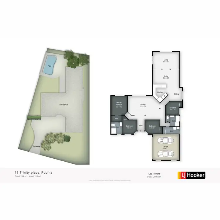 Floorplan of Homely house listing, 11 Trinity Place, Robina QLD 4226
