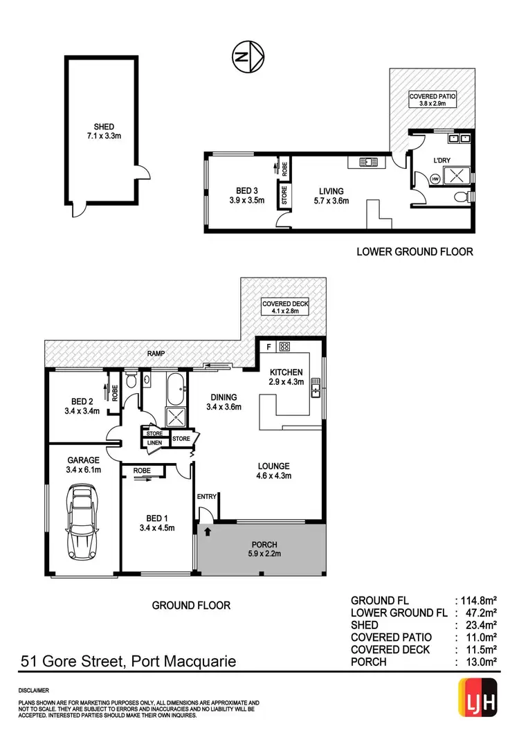 Floorplan of Homely house listing, 51 Gore Street, Port Macquarie NSW 2444