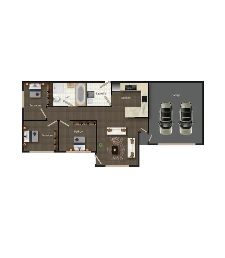 Floorplan of Homely townhouse listing, 1/9 Dodsworth Street, Queanbeyan NSW 2620