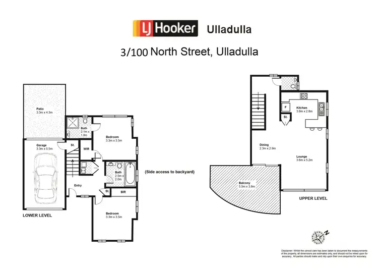 Floorplan of Homely townhouse listing, 3/100 North Street, Ulladulla NSW 2539