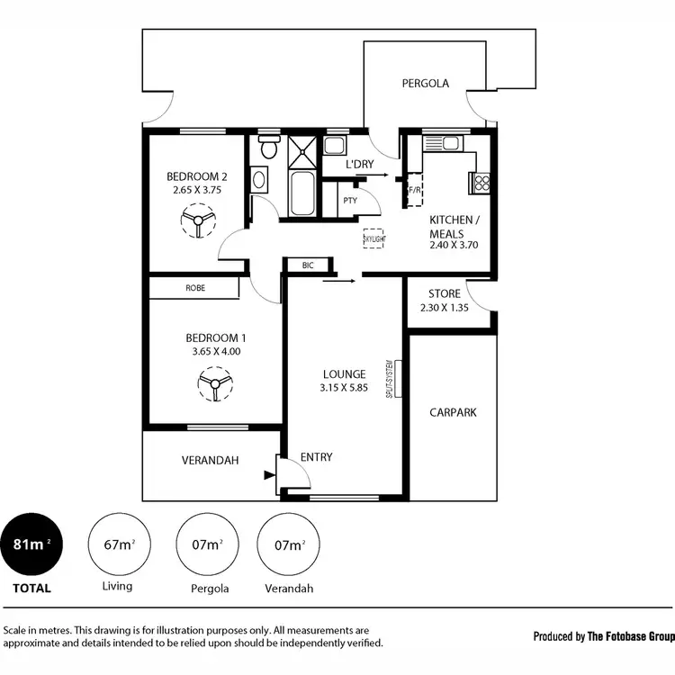 Floorplan of Homely unit listing, 4/51 Galway Avenue, Broadview SA 5083