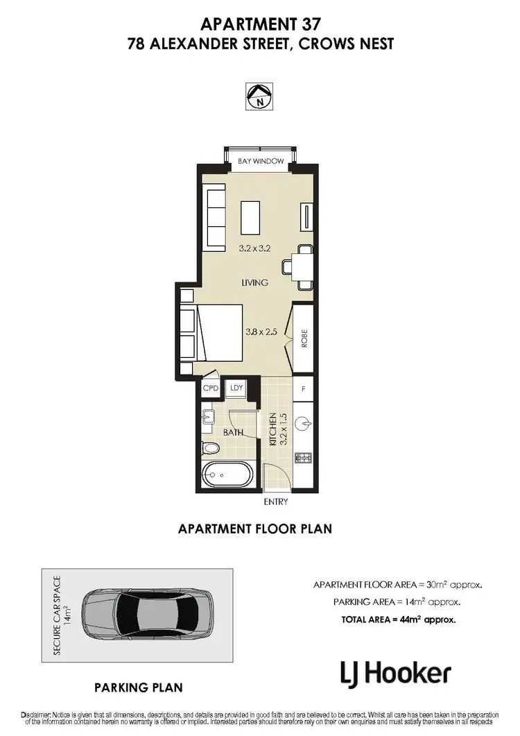 Floorplan of Homely apartment listing, 37/78 Alexander Street, Crows Nest NSW 2065