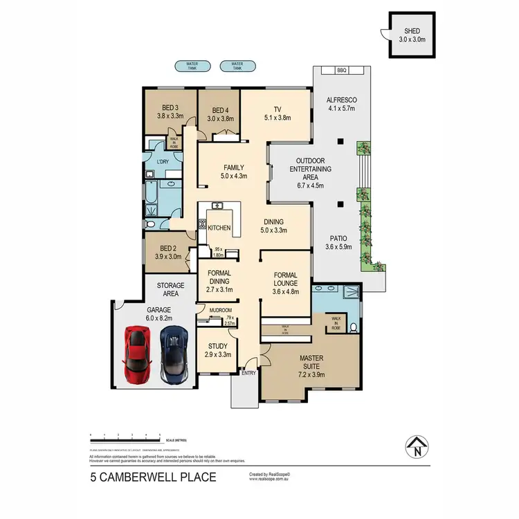 Floorplan of Homely house listing, 5 Camberwell Place, Forest Lake QLD 4078