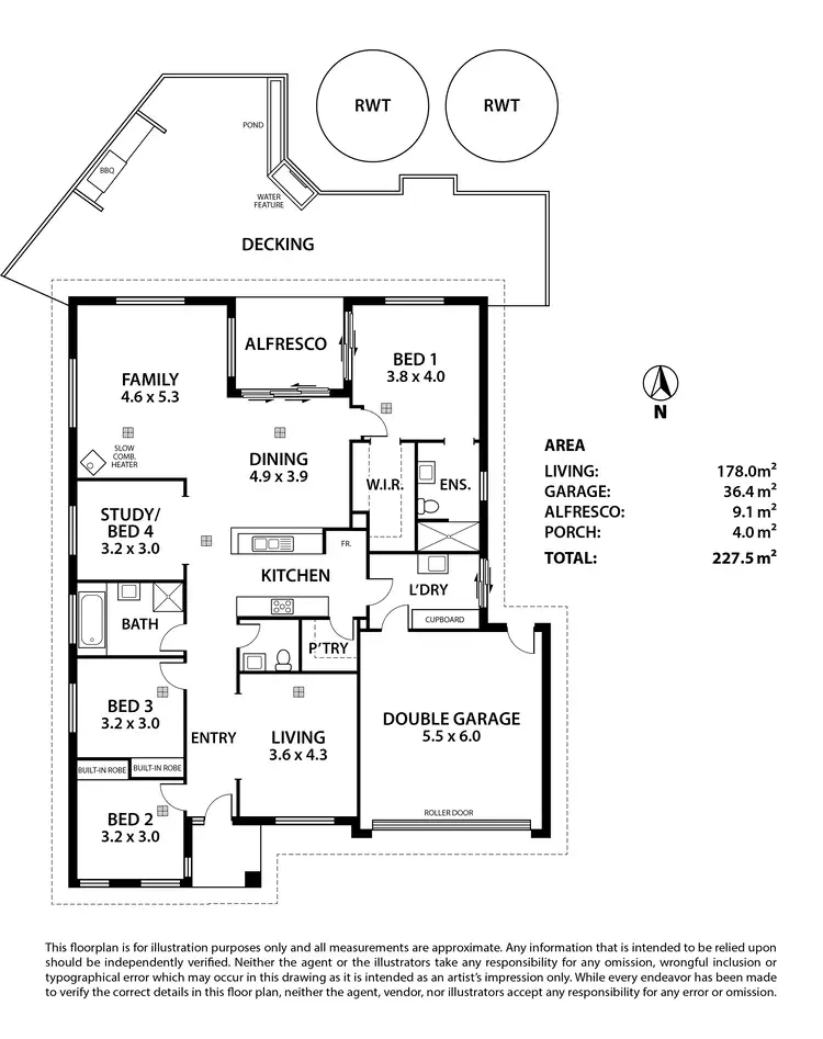 Floorplan of Homely house listing, 5 Aurora Circuit, Meadows SA 5201