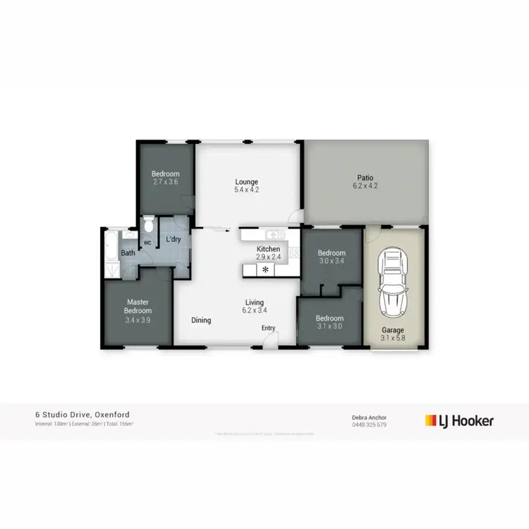 Floorplan of Homely house listing, 6 Studio Drive, Oxenford QLD 4210