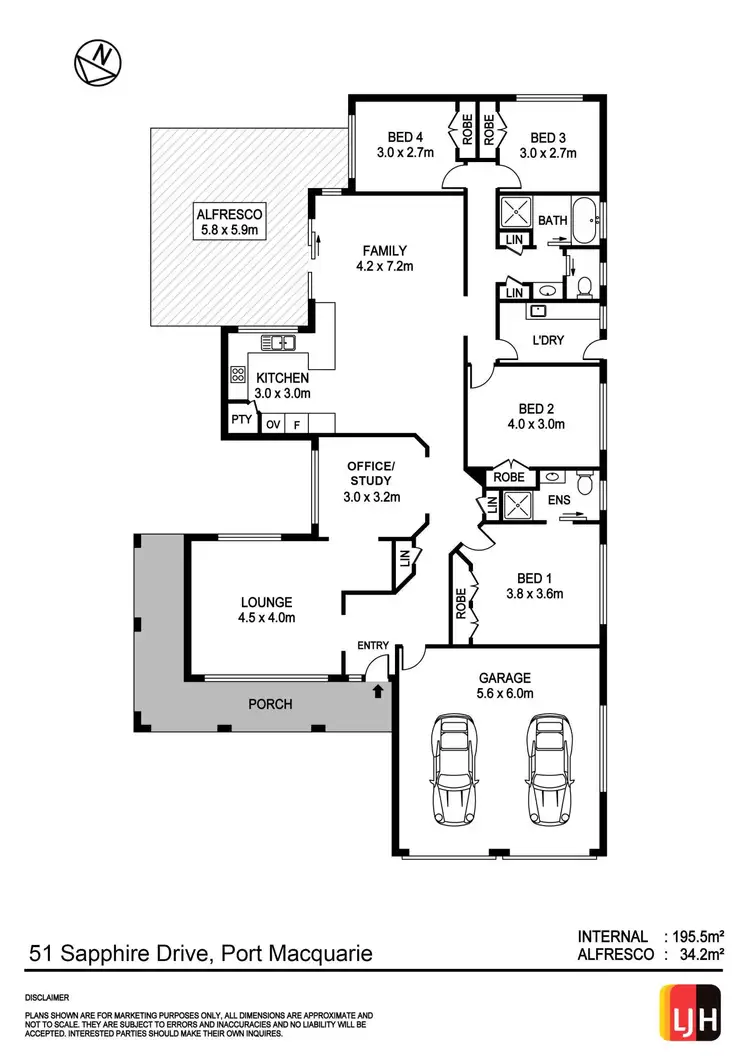 Floorplan of Homely house listing, 51 Sapphire Drive, Port Macquarie NSW 2444