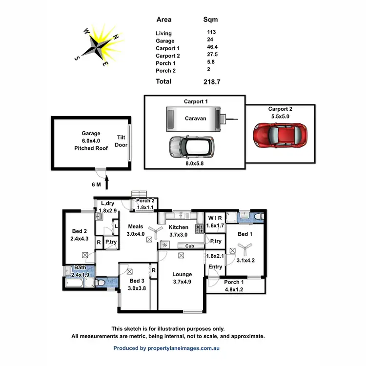 Floorplan of Homely house listing, 7 Hughes Court, Elizabeth East SA 5112