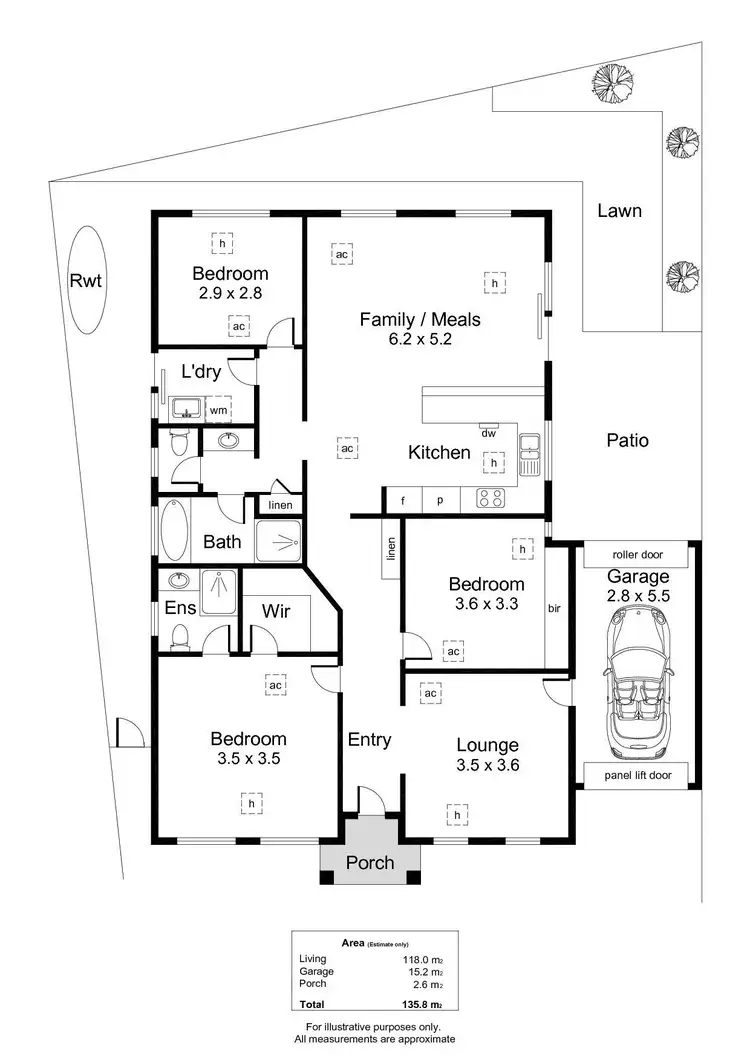 Floorplan of Homely house listing, 45 Scenic Way East, Ridgehaven SA 5097