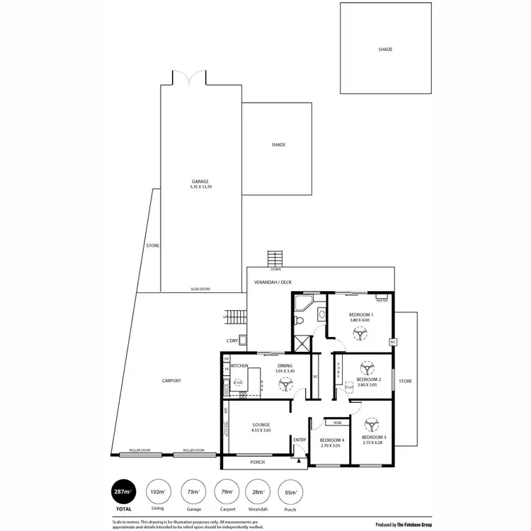 Floorplan of Homely house listing, 1 Waninga Drive, Holden Hill SA 5088