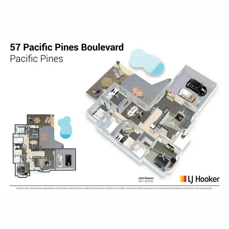 Floorplan of Homely house listing, 57 Pacific Pines Boulevard, Pacific Pines QLD 4211