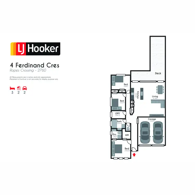 Floorplan of Homely house listing, 4 Ferdinand Crescent, Ropes Crossing NSW 2760