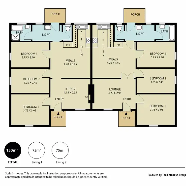 Floorplan of Homely house listing, 9 & 11 Shannon Street, Elizabeth East SA 5112