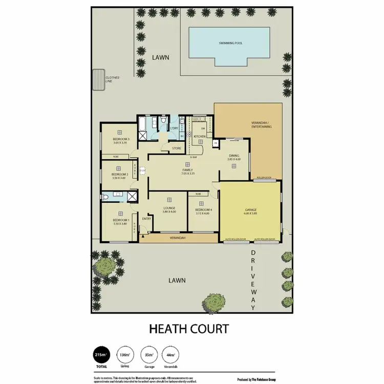 Floorplan of Homely house listing, 6 Heath Court, Gulfview Heights SA 5096