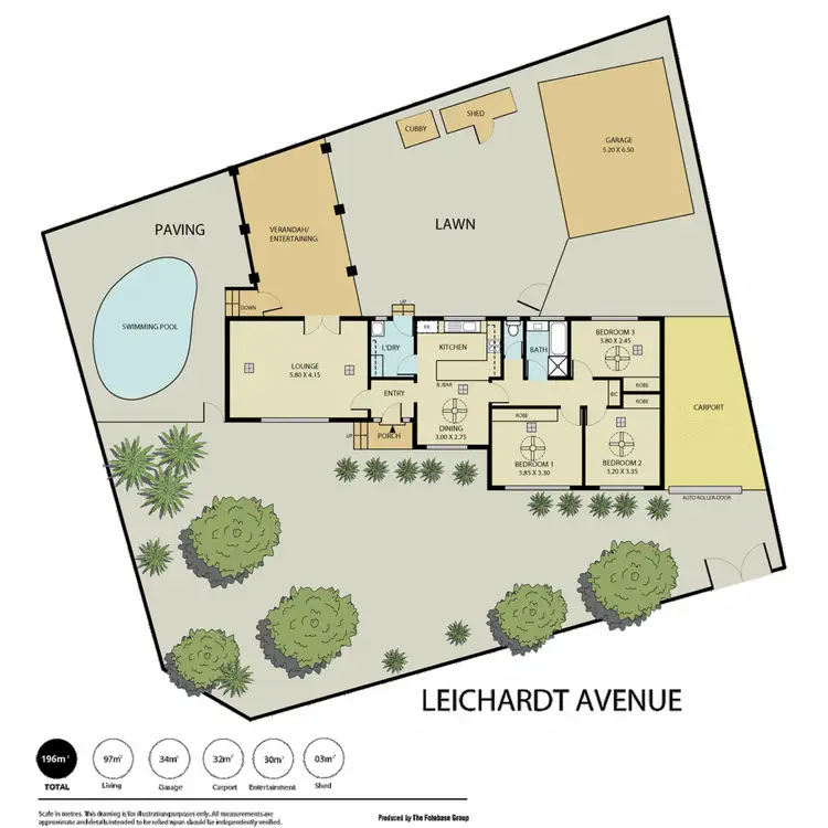Floorplan of Homely house listing, 8 Leichardt Avenue, Ingle Farm SA 5098