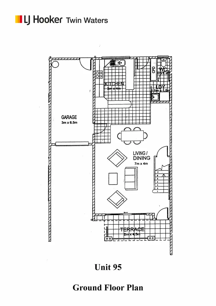 Floorplan of Homely townhouse listing, 95/151-153 Mudjimba Beach Road, Mudjimba QLD 4564