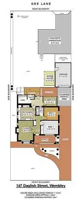 Floorplan of Homely house listing, 147 Daglish Street, Wembley WA 6014