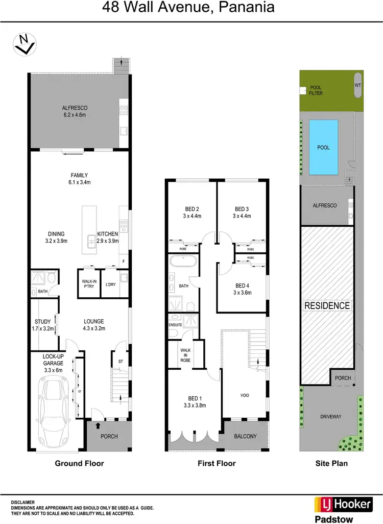 Floorplan of Homely semi-detached listing, 48 Wall Avenue, Panania NSW 2213
