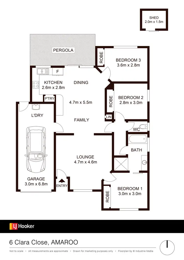 Floorplan of Homely house listing, 6 Clara Close, Amaroo ACT 2914