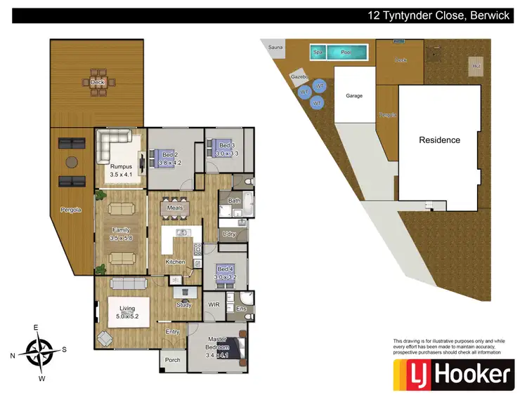 Floorplan of Homely house listing, 12 Tyntynder Close, Berwick VIC 3806