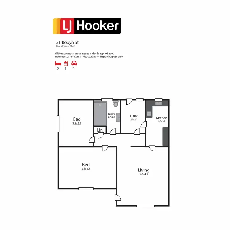 Floorplan of Homely house listing, 31 Robyn Street, Blacktown NSW 2148