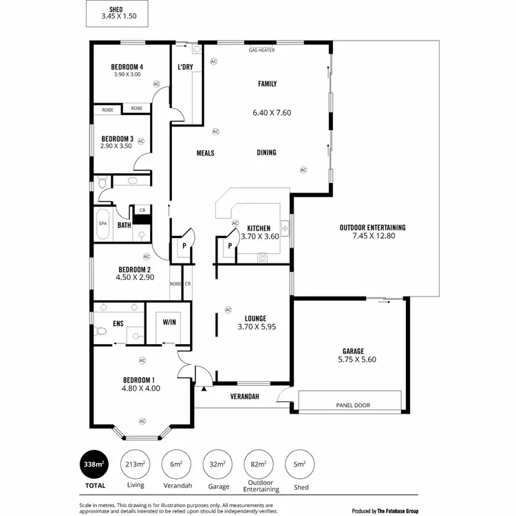 Floorplan of Homely house listing, 3 St Vincent Circuit, Sheidow Park SA 5158