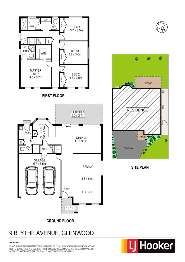 Floorplan of Homely house listing, 9 Blythe Avenue, Glenwood NSW 2768