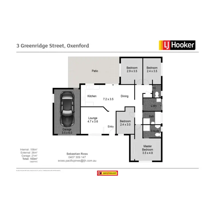 Floorplan of Homely house listing, 3 Greenridge Street, Oxenford QLD 4210