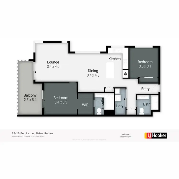 Floorplan of Homely unit listing, 27/10 Ben Lexcen Place, Robina QLD 4226