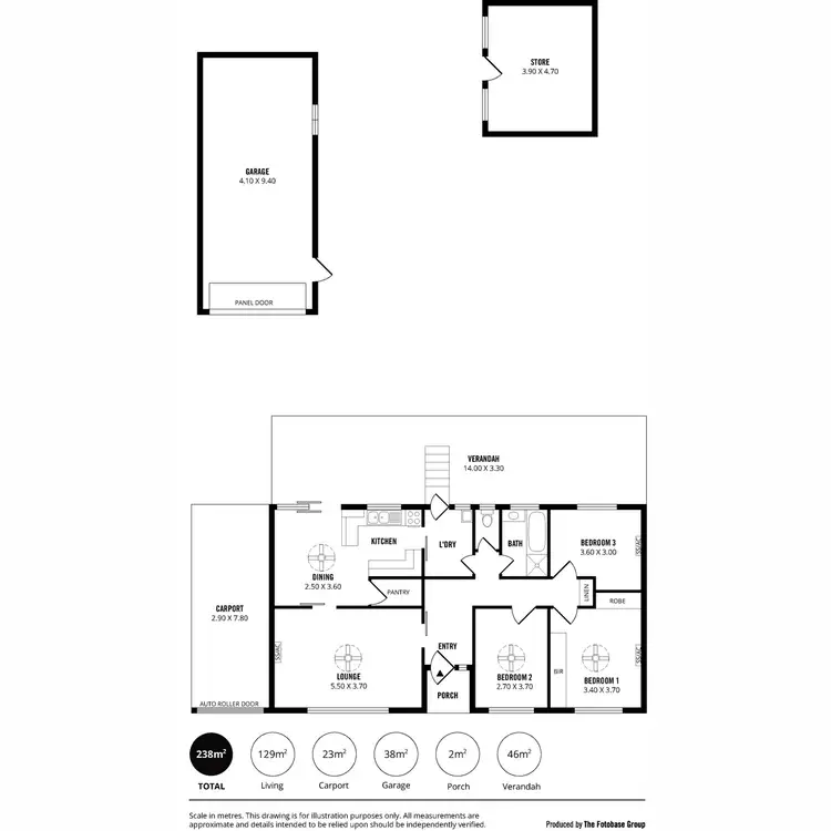 Floorplan of Homely house listing, 307 Wright Road, Valley View SA 5093