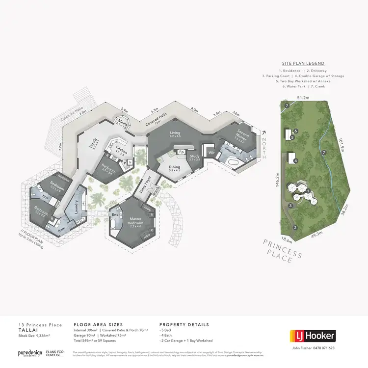Floorplan of Homely house listing, 13 Princess Place, Tallai QLD 4213