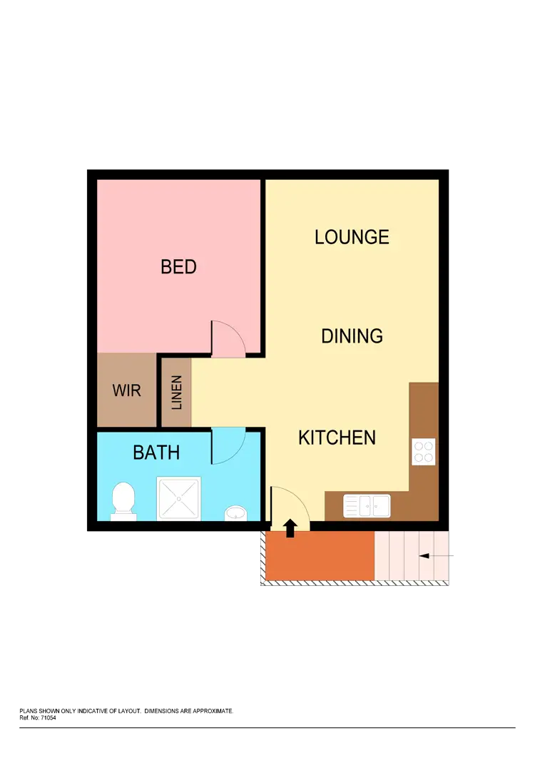 Floorplan of Homely unit listing, 2/24 Haig Street, Belmont NSW 2280