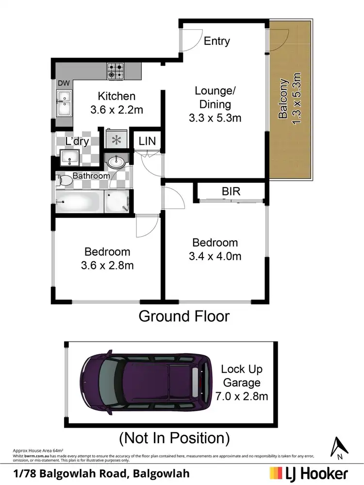 Floorplan of Homely unit listing, 1/78 Balgowlah Road, Balgowlah NSW 2093