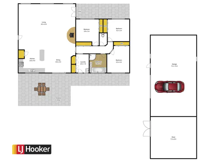 Floorplan of Homely house listing, 270 Flynns Creek Road, Flynn VIC 3844