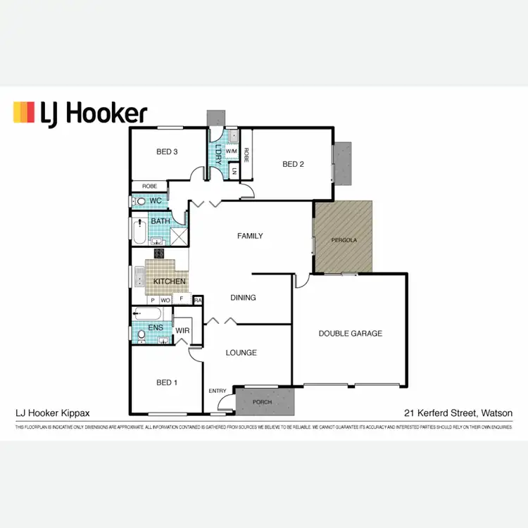 Floorplan of Homely house listing, 21 Kerferd Street, Watson ACT 2602