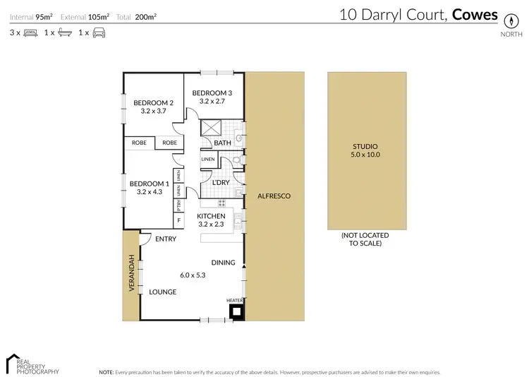 Floorplan of Homely house listing, 10 Darryl Court, Cowes VIC 3922