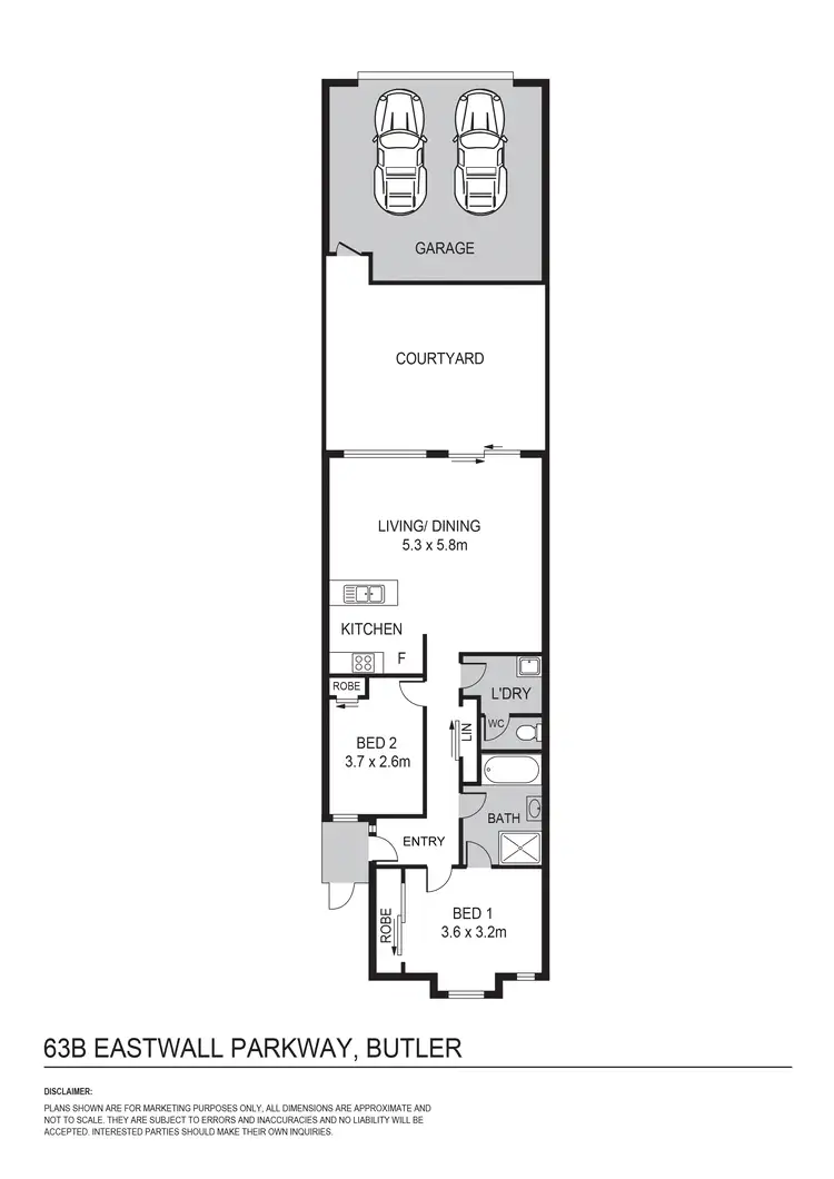 Floorplan of Homely house listing, 63B Eastwall Parkway, Butler WA 6036