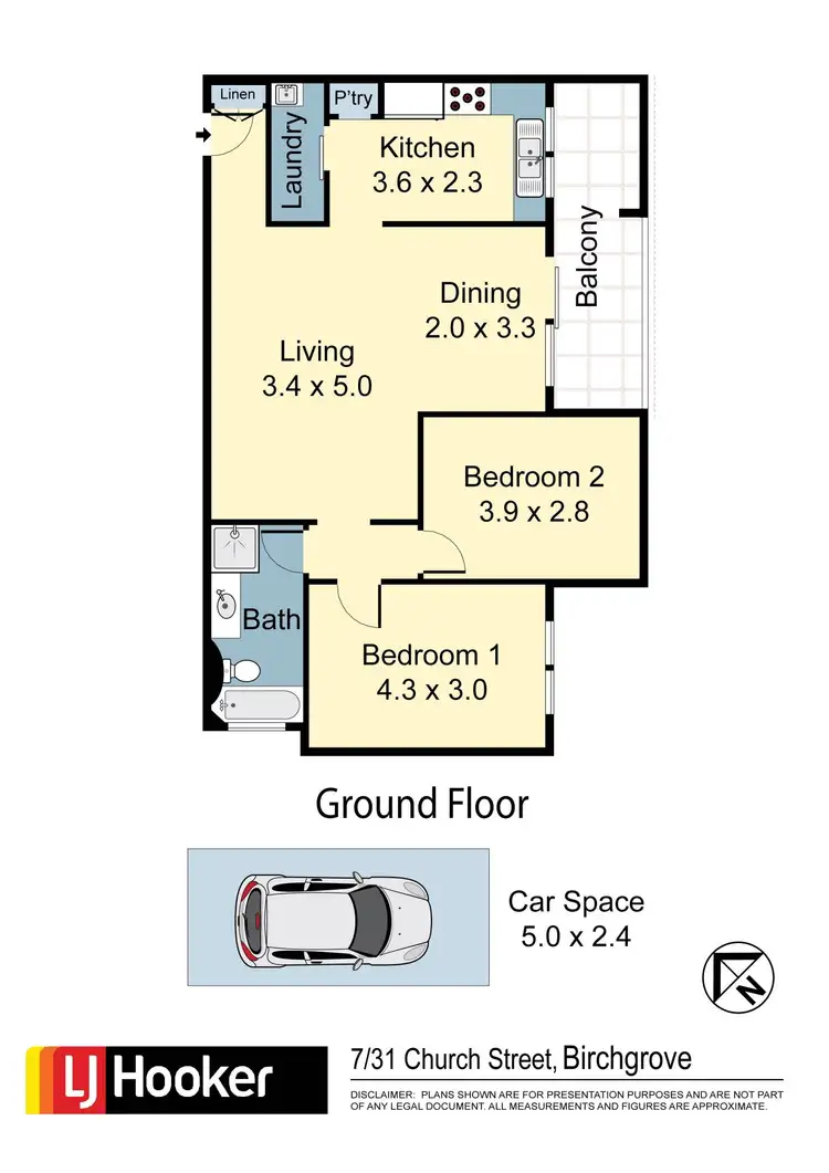 Floorplan of Homely unit listing, 7/31 Church Street, Birchgrove NSW 2041