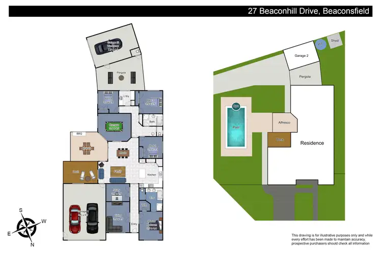Floorplan of Homely house listing, 27 Beaconhill Drive, Beaconsfield VIC 3807