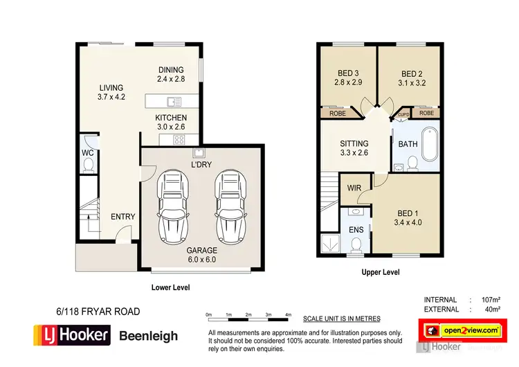 Floorplan of Homely townhouse listing, Unit 6/118 Fryar Road, Eagleby QLD 4207
