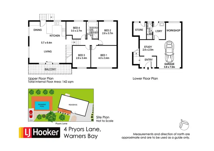 Floorplan of Homely house listing, 4 Pryors Lane, Warners Bay NSW 2282