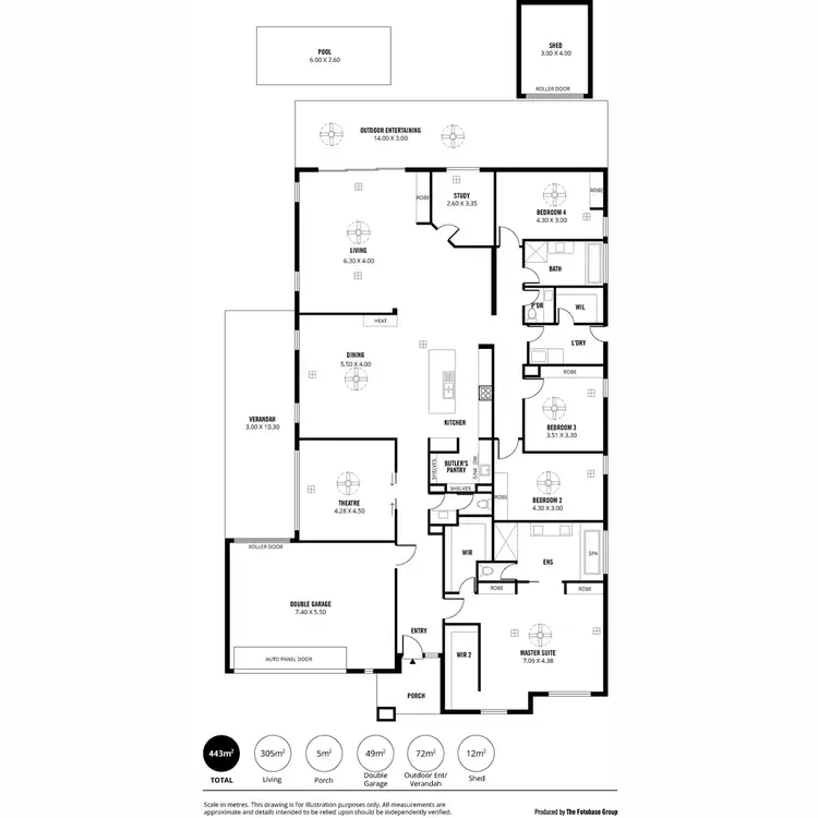 Floorplan of Homely house listing, 5 Glamis Avenue, Tranmere SA 5073