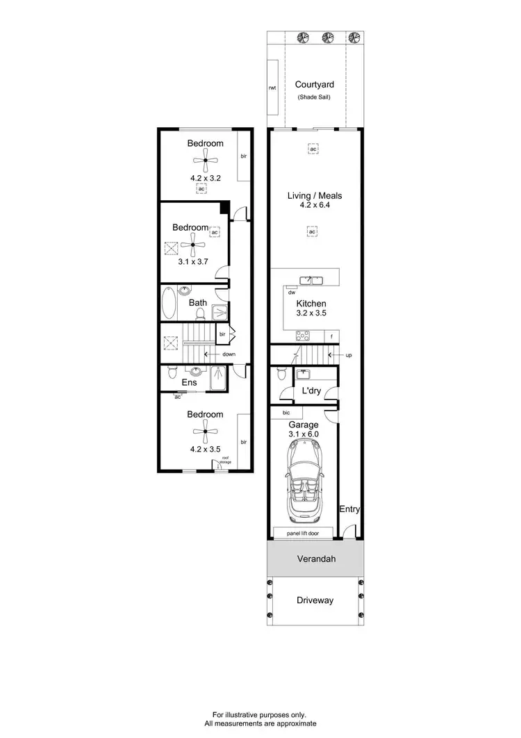 Floorplan of Homely townhouse listing, 18a Taylor Street, Brompton SA 5007