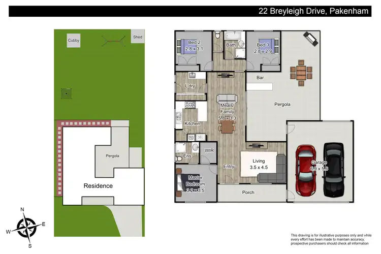 Floorplan of Homely house listing, 22 Breyleigh Drive, Pakenham VIC 3810