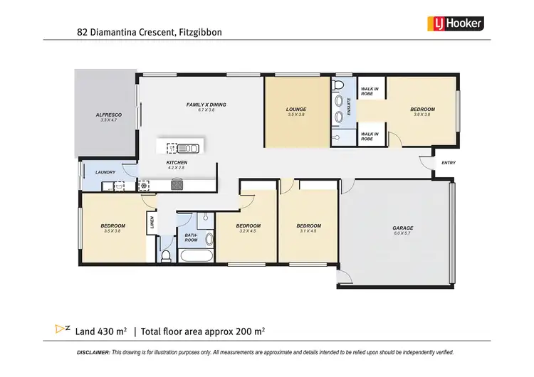 Floorplan of Homely house listing, 82 Diamantina Crescent, Fitzgibbon QLD 4018